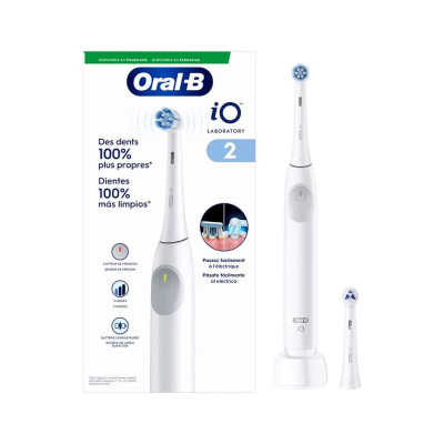 Oral-B iO 2 Escova Elétrica Branca + Recarga | Farmácia d'Arrábida