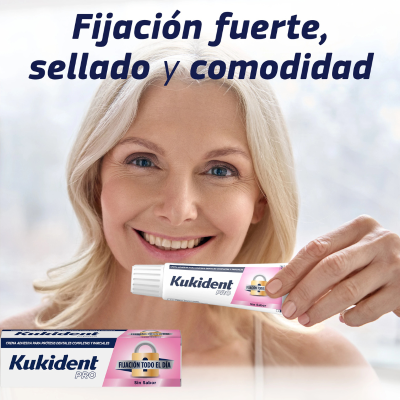 Kukident Pro Fixação Todo o Dia Sem Sabor 70g | Farmácia d'Arrábida