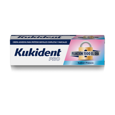 7532556 Kukident Pro Fixação Todo o Dia Sabor Fresco 47g | Para Próteses Dentárias