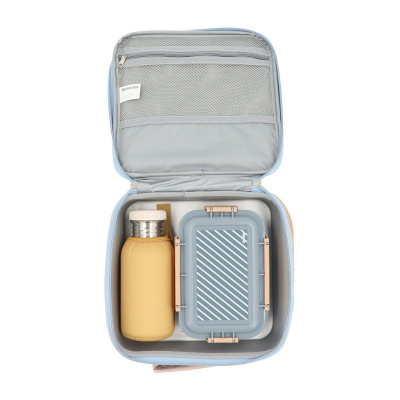 Monnëka Bolsa Térmica Rígida Stripes Blue | Farmácia d'Arrábida