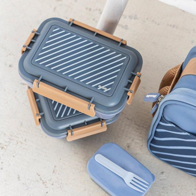 Monnëka Bolsa Térmica Rígida Stripes Blue | Farmácia d'Arrábida