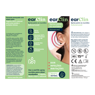 Earclin Advanced Spray Ouvidos 15ml | Farmácia d'Arrábida