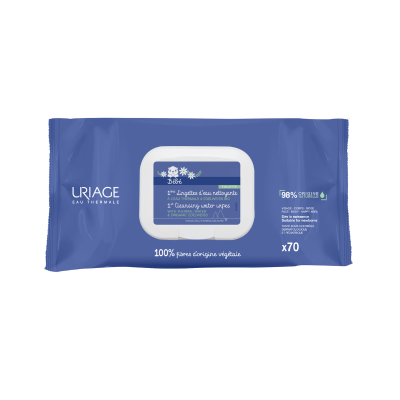 Uriage Bebé 1ºs Toalhetes 2x70 Unidades | Farmácia d'Arrábida