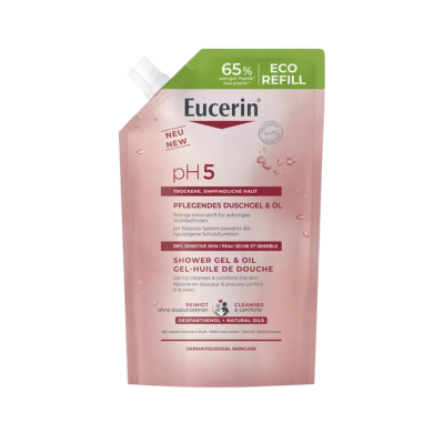 7522789 Eucerin pH5 Gel & Óleo Duche Recarga 400ml