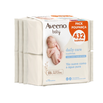 Aveeno Baby Toalhitas Limpeza Pack 6x72un (432)