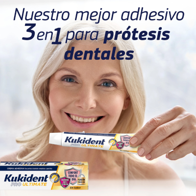 Kukident Pro Ultimate Creme Adesivo sem Sabor 2x40g  | Farmácia d'Arrábida