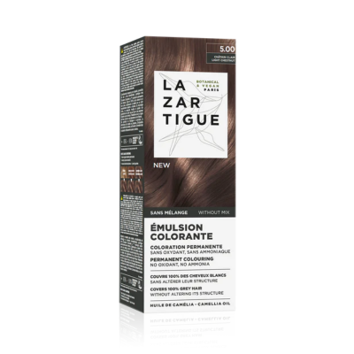 7528067 Lazartigue Emulsão Color 5.00 Castanho Claro 60ml