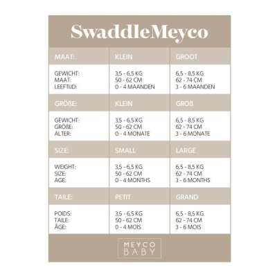 Meyco Baby Swaddle Sand 0-3M  | Farmácia d'Arrábida