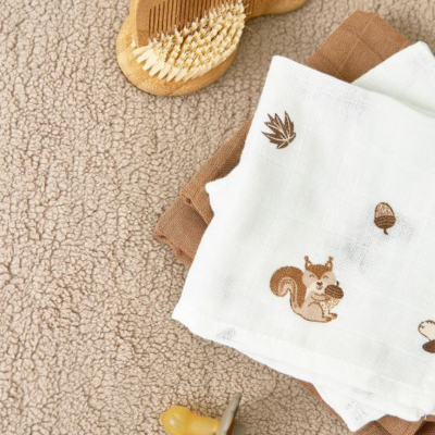 Meyco Baby Muselina Media Forest Animals Pack x3 | Farmácia d'Arrábida