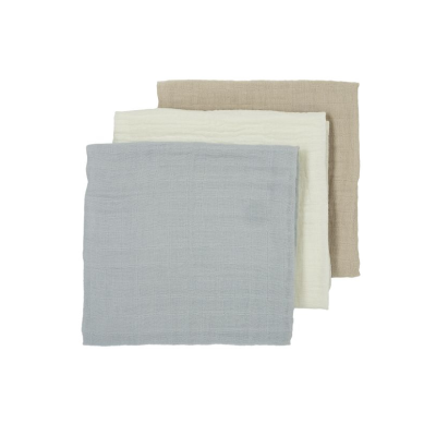 Meyco Baby Muselina Media Grey Pack x3