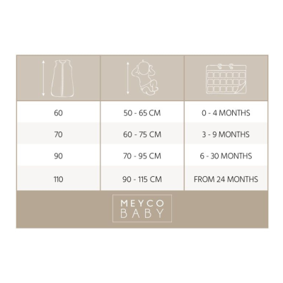 Meyco Baby Saco Dormir Dots Sand 110cm  | Farmácia d'Arrábida