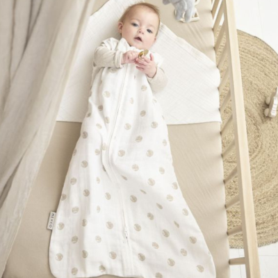 Meyco Baby Saco Dormir Dots Sand 110cm  | Farmácia d'Arrábida