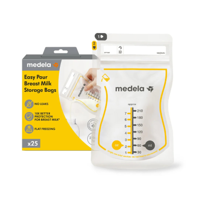 7536722 Medela Easy Pour Sacos Armazenamento Leite Materno x25