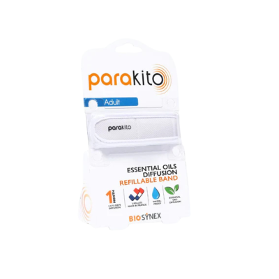 3532678603636 ParaKito Adultos Pulseira Repelente Branca