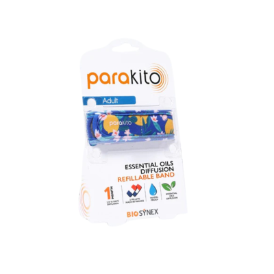 ParaKito Adultos Pulseira Repelente Limões Azul