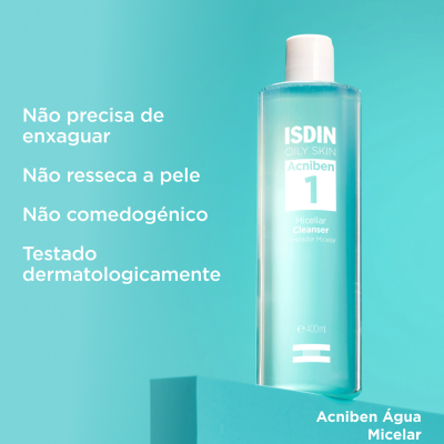 Isdin Acniben Solução Micelar Limpeza 400ml | Farmácia d'Arrábida
