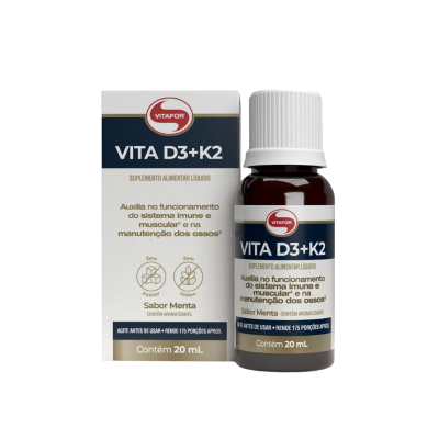 7898665435526 Vitafor D3+K2 Sabor Menta 20ml