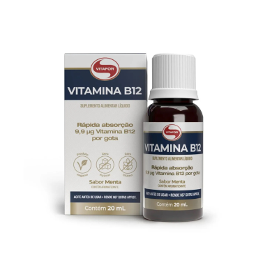 7898665435380 Vitafor Vitamina B12 Sabor Menta 20ml