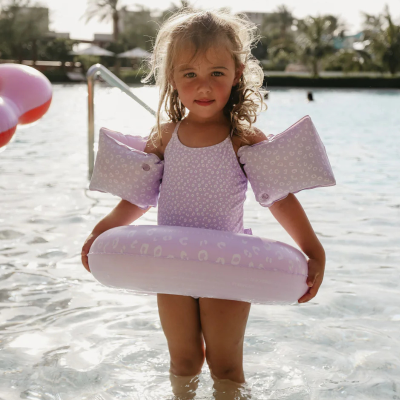 Swim Essentials Braçadeiras Lila Leopard 0-2A | Farmácia d'Arrábida
