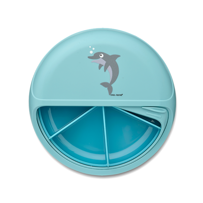 Carl Oscar N'ice Kids Bento Disco Lancheira Dolphin Blue