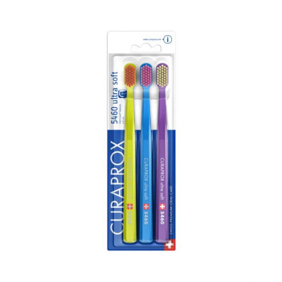 7411082 Curaprox CS 5460 Ultra Soft Escova Dentes Trio