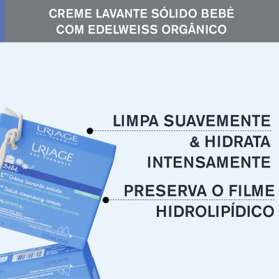 Uriage Bebé 1º Creme Lavante Sólido 100g | Farmácia d'Arrábida