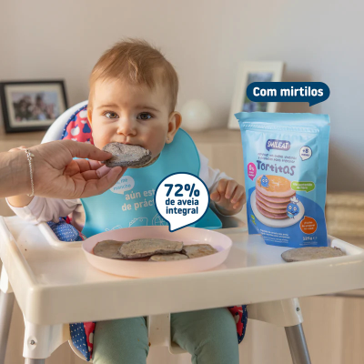 Smileat Panquecas Aveia Integral e Mirtilos 125g | Farmácia d'Arrábida