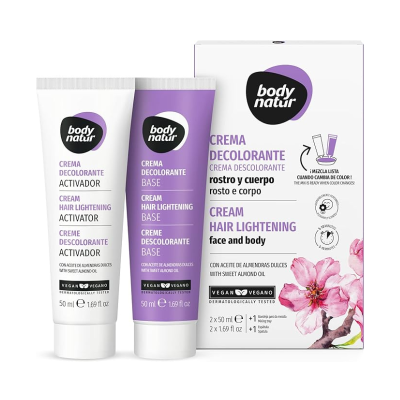 Bodynatur Creme Descolorante Rosto Corpo 2x50ml