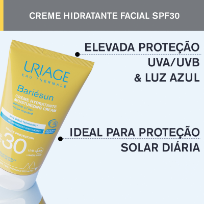 Uriage Bariésun Creme Hidrante FPS 30 50ml | Farmácia d'Arrábida