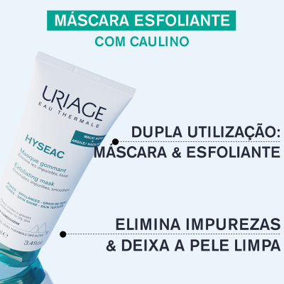 Uriage Hyséac Máscara Esfoliante 100ml | Farmácia d'Arrábida