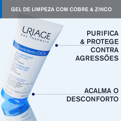 Uriage Bariéderm-Cica Gel de Limpeza 200ml | Farmácia d'Arrábida