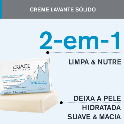 Uriage Creme Lavante Sólido 125g | Farmácia d'Arrábida