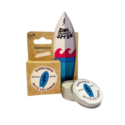 Barreltopia Protetor Solar Lata SPF50+ Branco