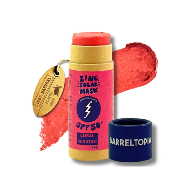 Barreltopia Protetor Solar Stick SPF50+ Coral