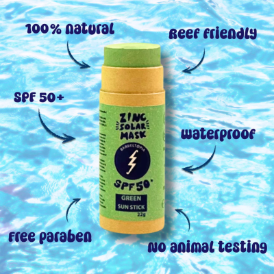 Barreltopia Protetor Solar Stick SPF50+ Verde | Farmácia d'Arrábida