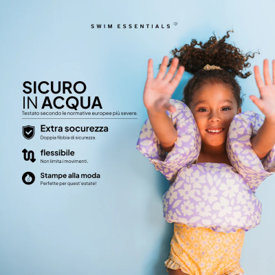 Swim Essentials Florish Purple Colete 2-6Anos | Farmácia d'Arrábida