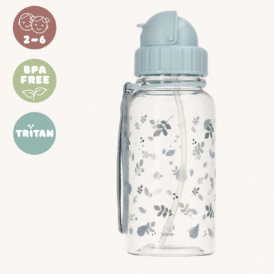 Tutete Garrafa Plástico Leaves Blue 500ml | Farmácia d'Arrábida