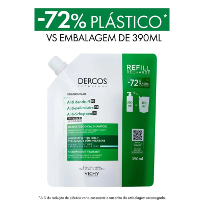 Dercos Refill Anticaspa Cabelo Seco 500ml | Farmácia d'Arrábida