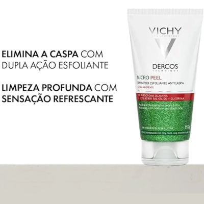 Dercos Champô Esfoliante Anticaspa Micropeel 200ml | Farmácia d'Arrábida