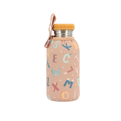 Tutete Garrafa Aço com Forro Letras 500ml