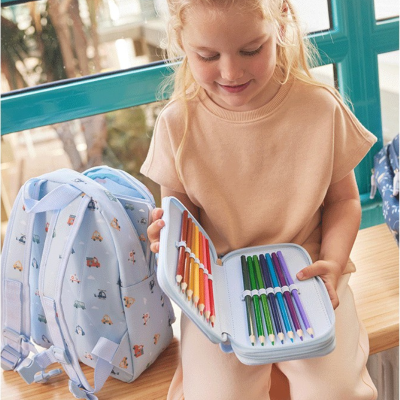 Tutete Estojo Plumier Duplo Carros | Farmácia d'Arrábida