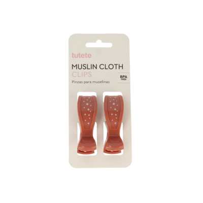 Tutete Pinças Musselina Terracota