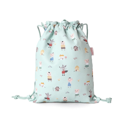Tutete Mochila Saco Tecido Três Porquinhos