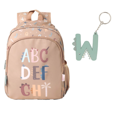 Tutete Mochila Média + Porta-chaves Letras