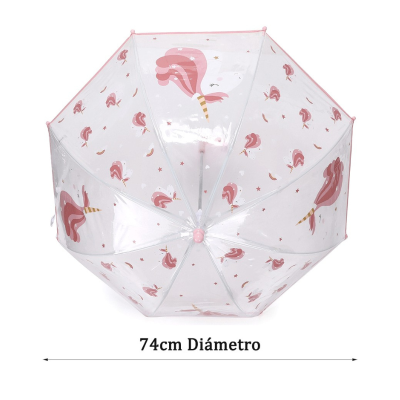 Tutete Guarda-chuva Transparente Magical Unicorn | Farmácia d'Arrábida