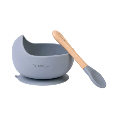 Saro Set de Alimentação Wave Cinza