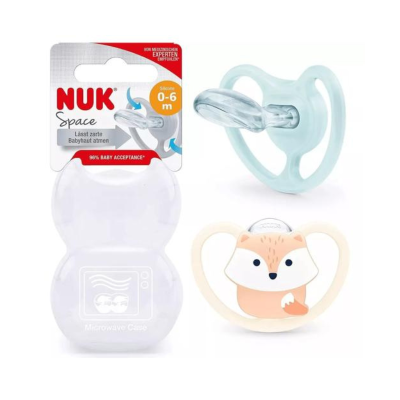 Nuk Space Chupetas Silicone 0-6M | Farmácia d'Arrábida