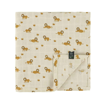 TRIXIE Fralda Musselina 110x110cm Lively Lion | Farmácia d'Arrábida