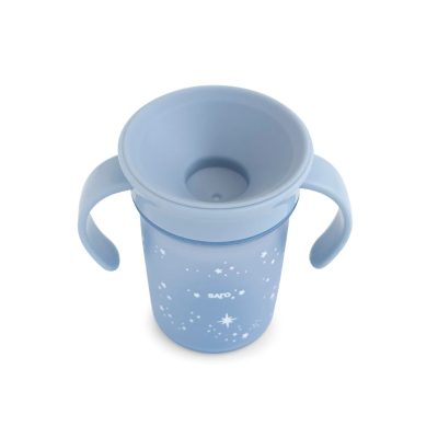 Saro Copo Anti-Gotas Azul Estrelas 225ml | Farmácia d'Arrábida