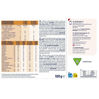 Nestlé Meritene Cereal Instant Multicereais Mel 520g | Farmácia d'Arrábida